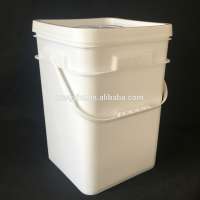 Hot sale 5 gallon 20L clear square plastic bucket for sale