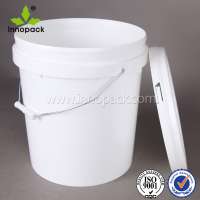 15L cheap plastic bucket with handle and lid