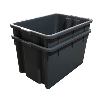 Plastic Storage Boxes Stackable  Nestable  transparent box plastic square box