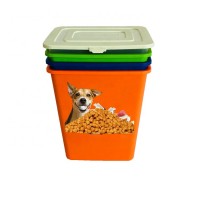 Eco-Friendly 390*310*430mm 15kgs Plastic Pet Food Container