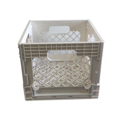 Milkcrates plastic 25L collapsible utility crate  White