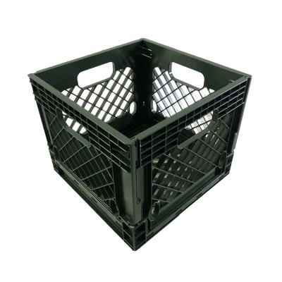 16 Quart plastic collapsing folding crate dairy crates for sale