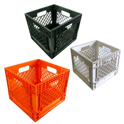 Factory collapsible crate plastic milk crate for sale